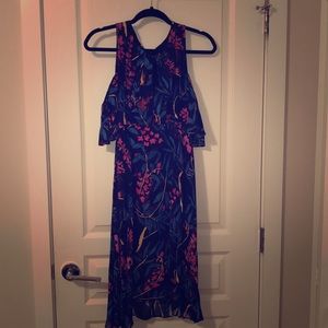 Adorable cold shoulder floral dress